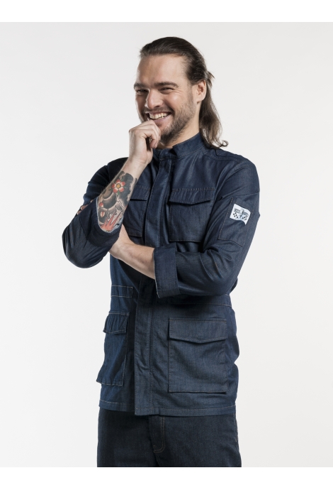 Koksbuis Heren Parka Denim Chaud Devant